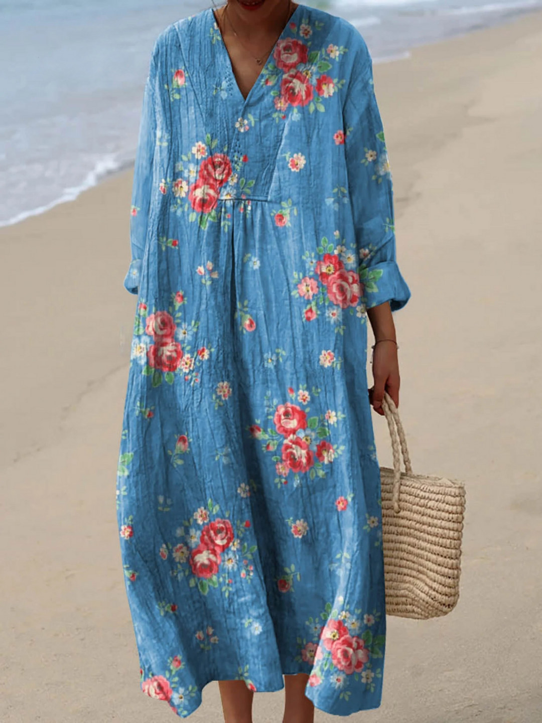 Vintage Lovely Floral Pattern Art Print Dress
