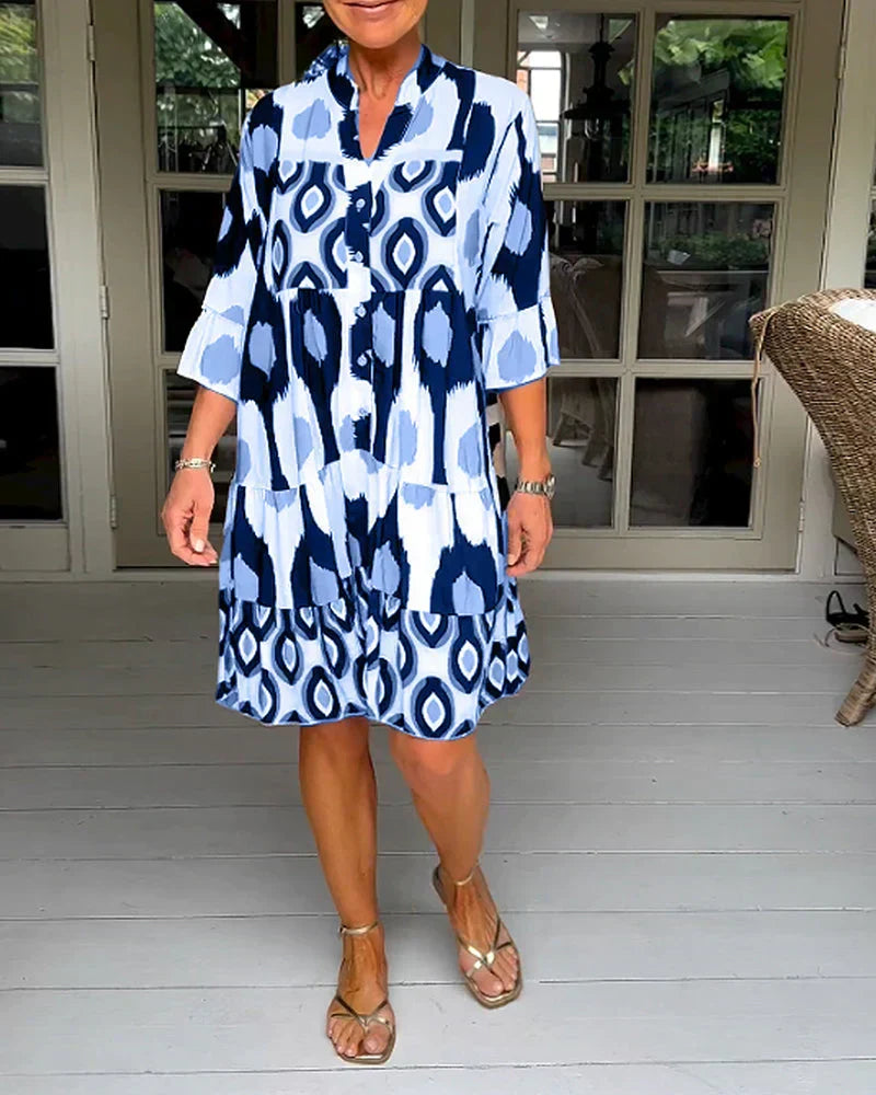 Talia - Printed Midi Dress