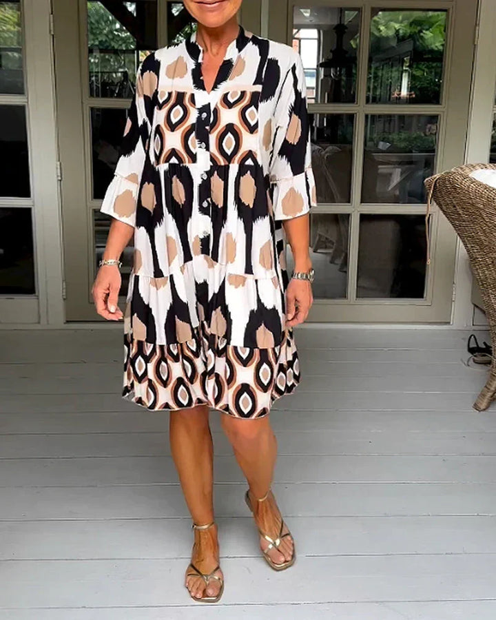 Talia - Printed Midi Dress