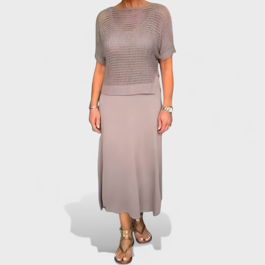 Leanne | Woven-Detail Dress