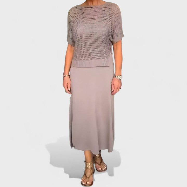 Leanne | Woven-Detail Dress