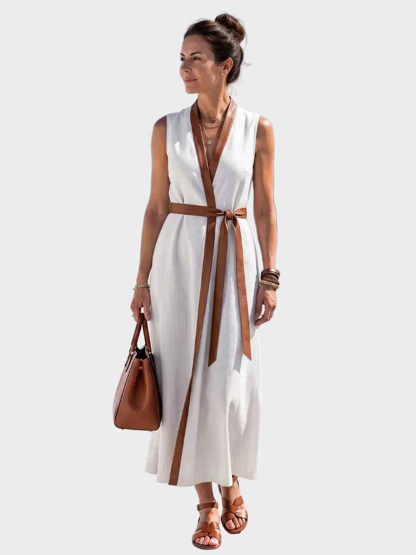 Tracey | Contrast Midi Dress