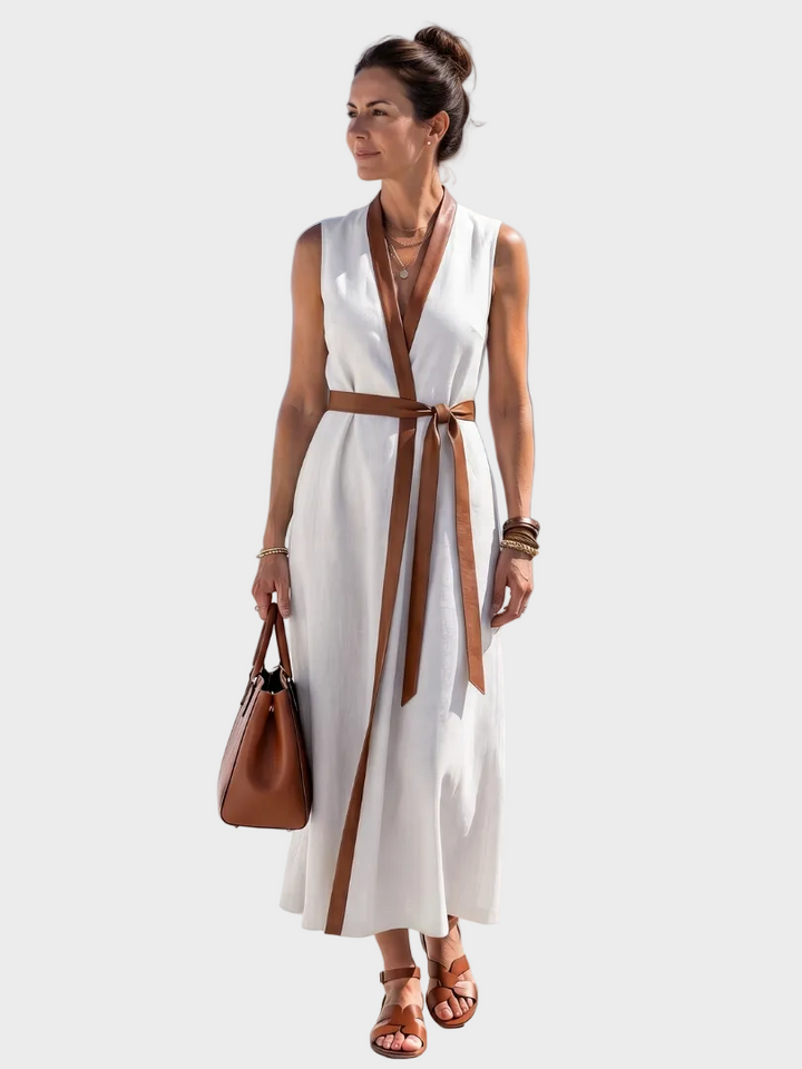 Tracey | Contrast Midi Dress