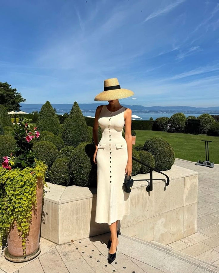 Fiona | Knit Sleeveless Maxi Dress
