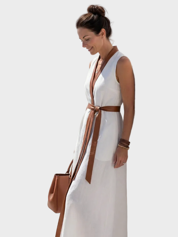 Tracey | Contrast Midi Dress