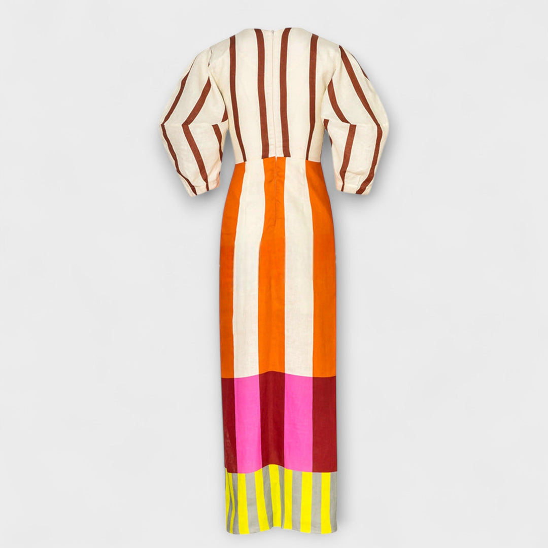 Lauren | Balloon-Sleeve Maxi Dress