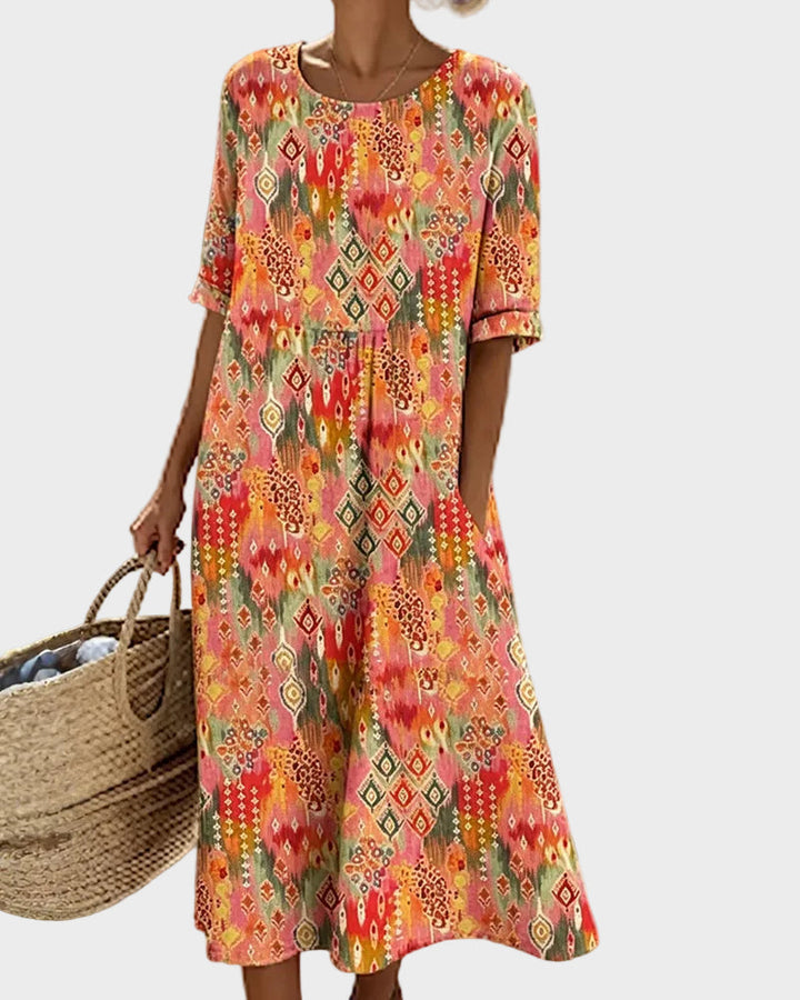 Paula | Floral Midi Dress