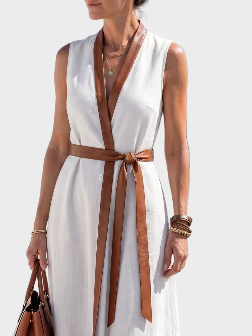 Tracey | Contrast Midi Dress