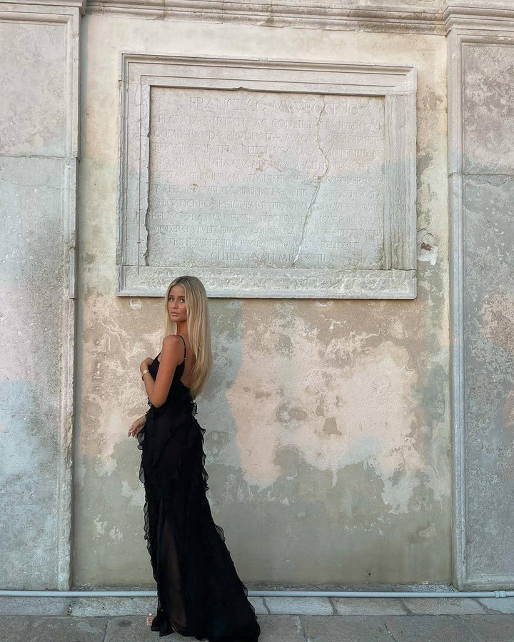 Zara - Ruffled Maxi Dress