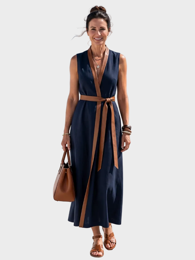 Tracey | Contrast Midi Dress