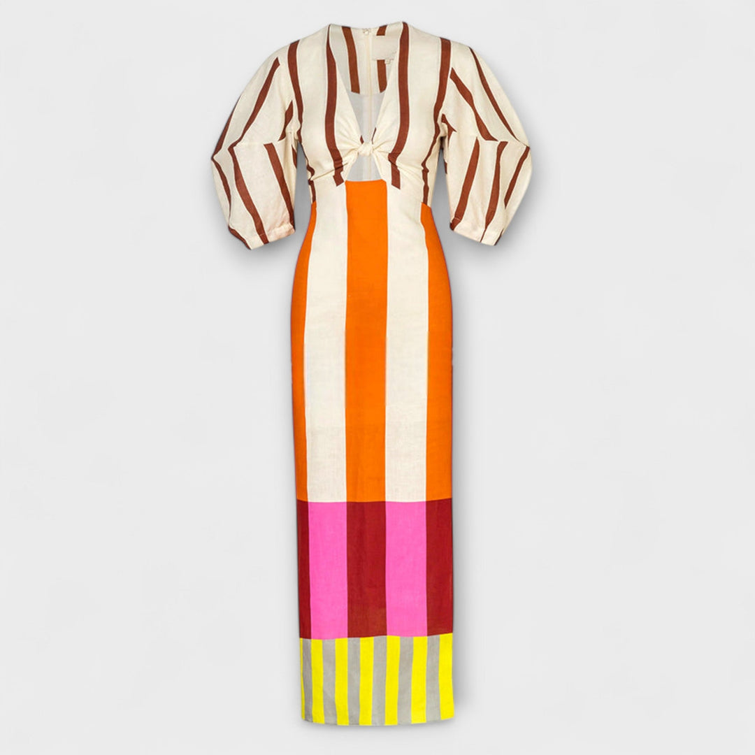 Lauren | Balloon-Sleeve Maxi Dress
