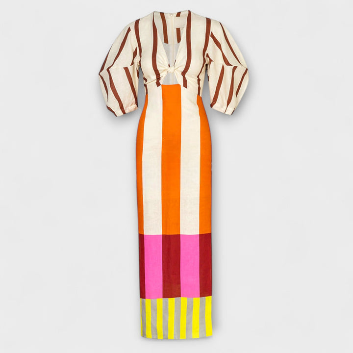 Lauren | Balloon-Sleeve Maxi Dress