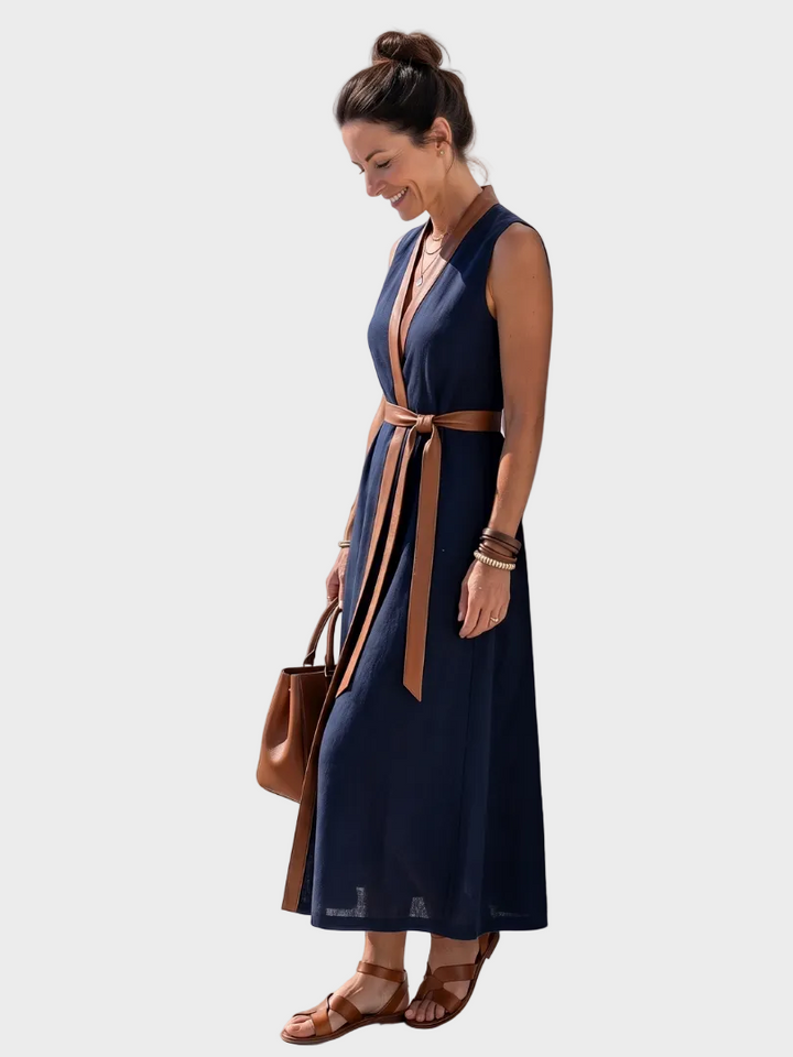 Tracey | Contrast Midi Dress
