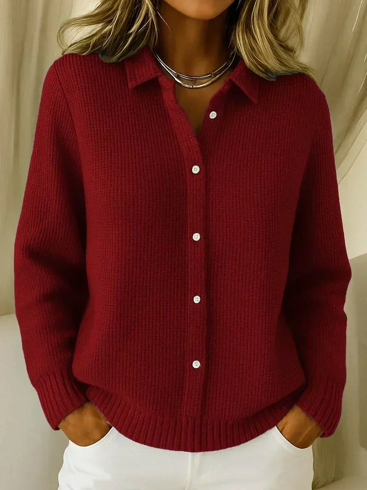 Alicia | Textured Checked Cardigan