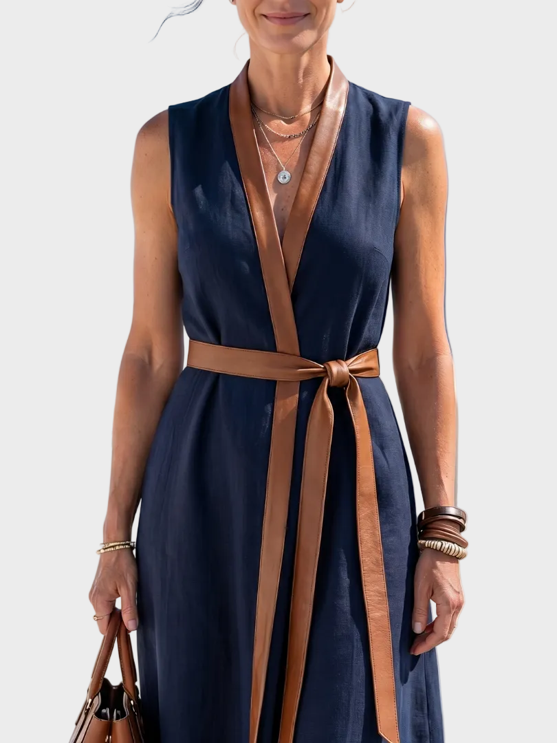 Tracey | Contrast Midi Dress