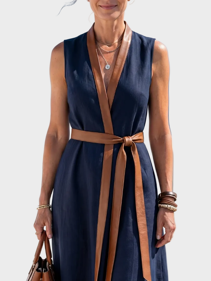 Tracey | Contrast Midi Dress
