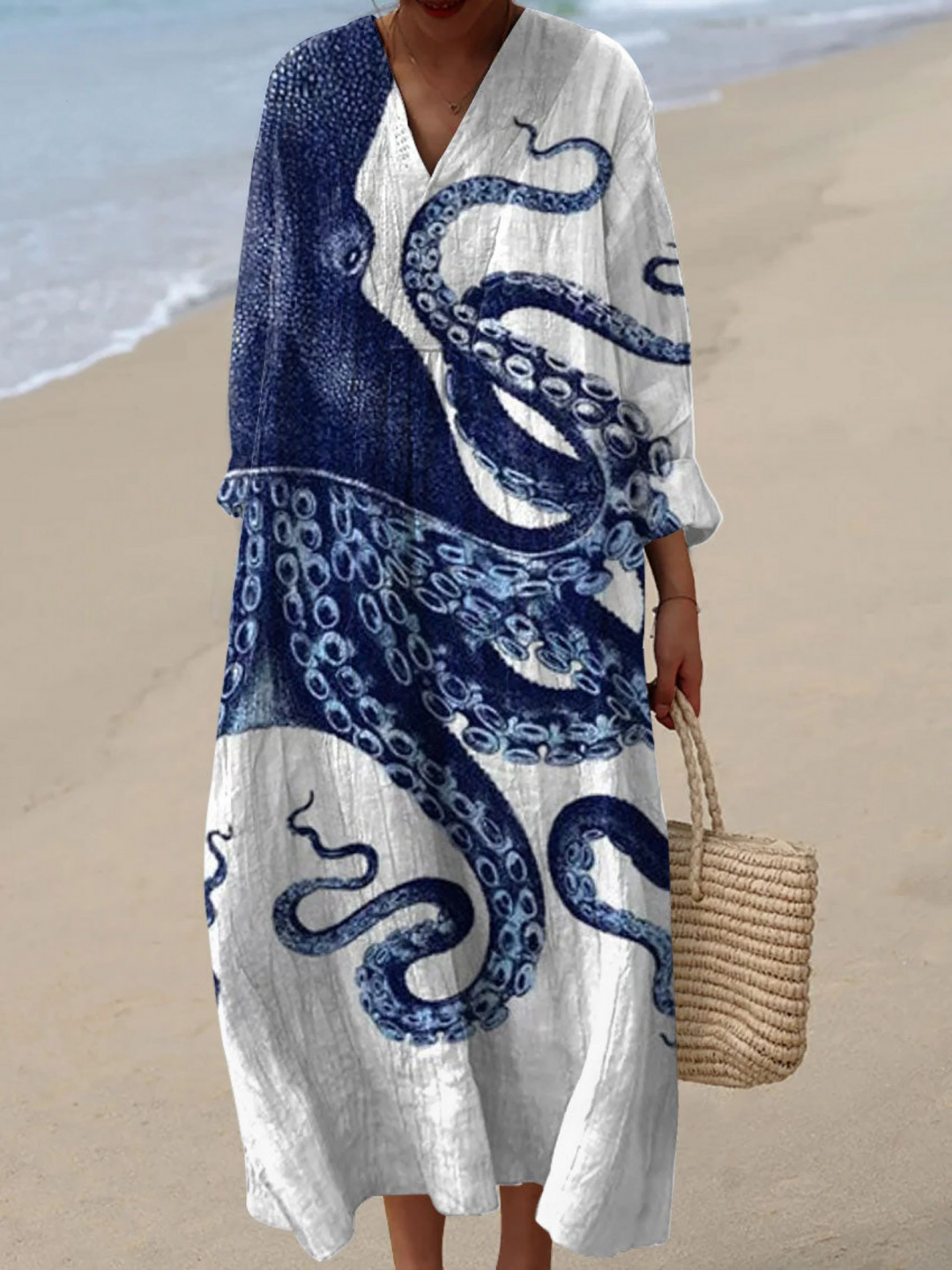 Octopus  Art Print Casual Dress