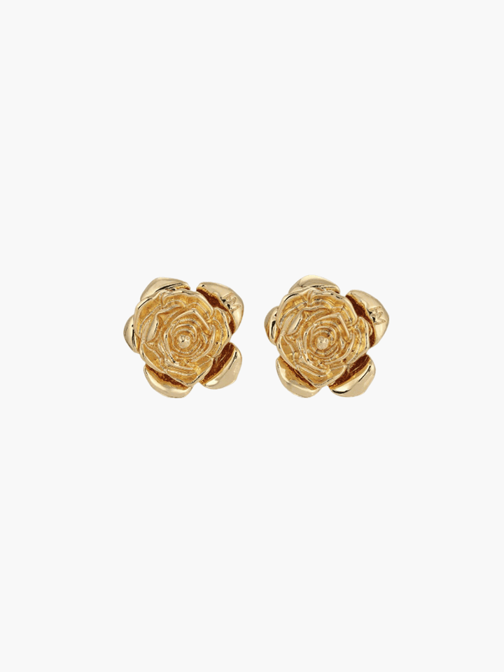 Solene 14K Gold &amp; Silver Rose Earrings