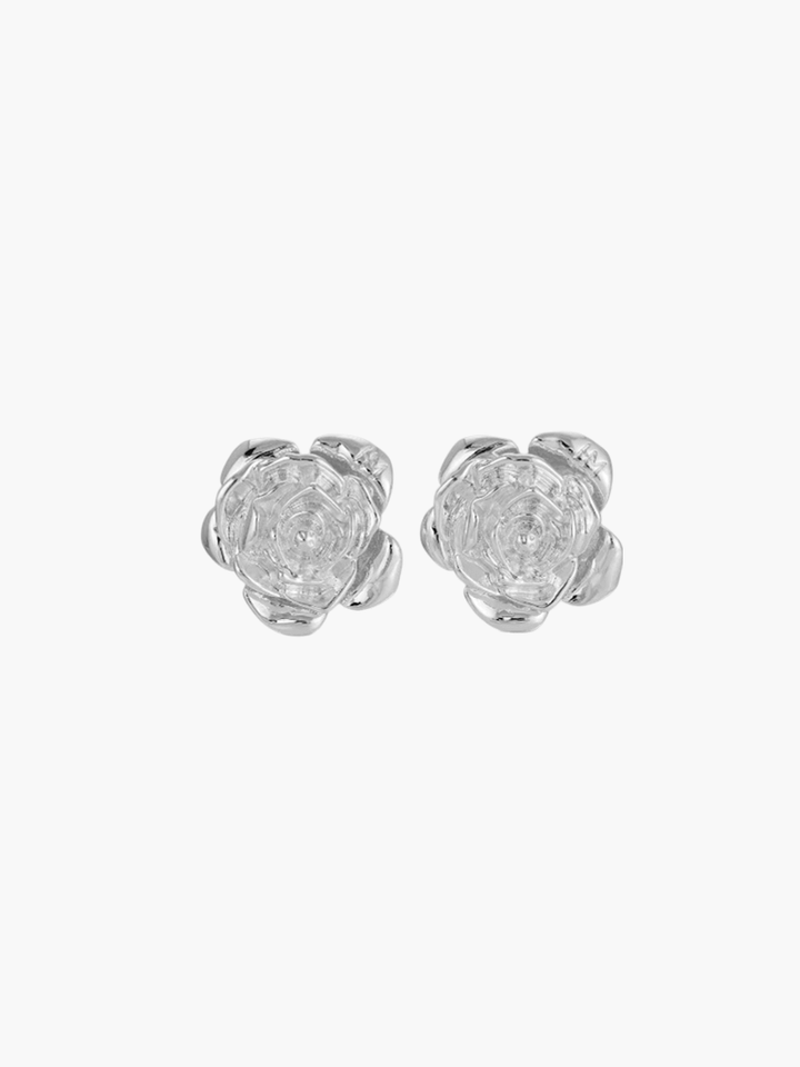 Solene 14K Gold &amp; Silver Rose Earrings