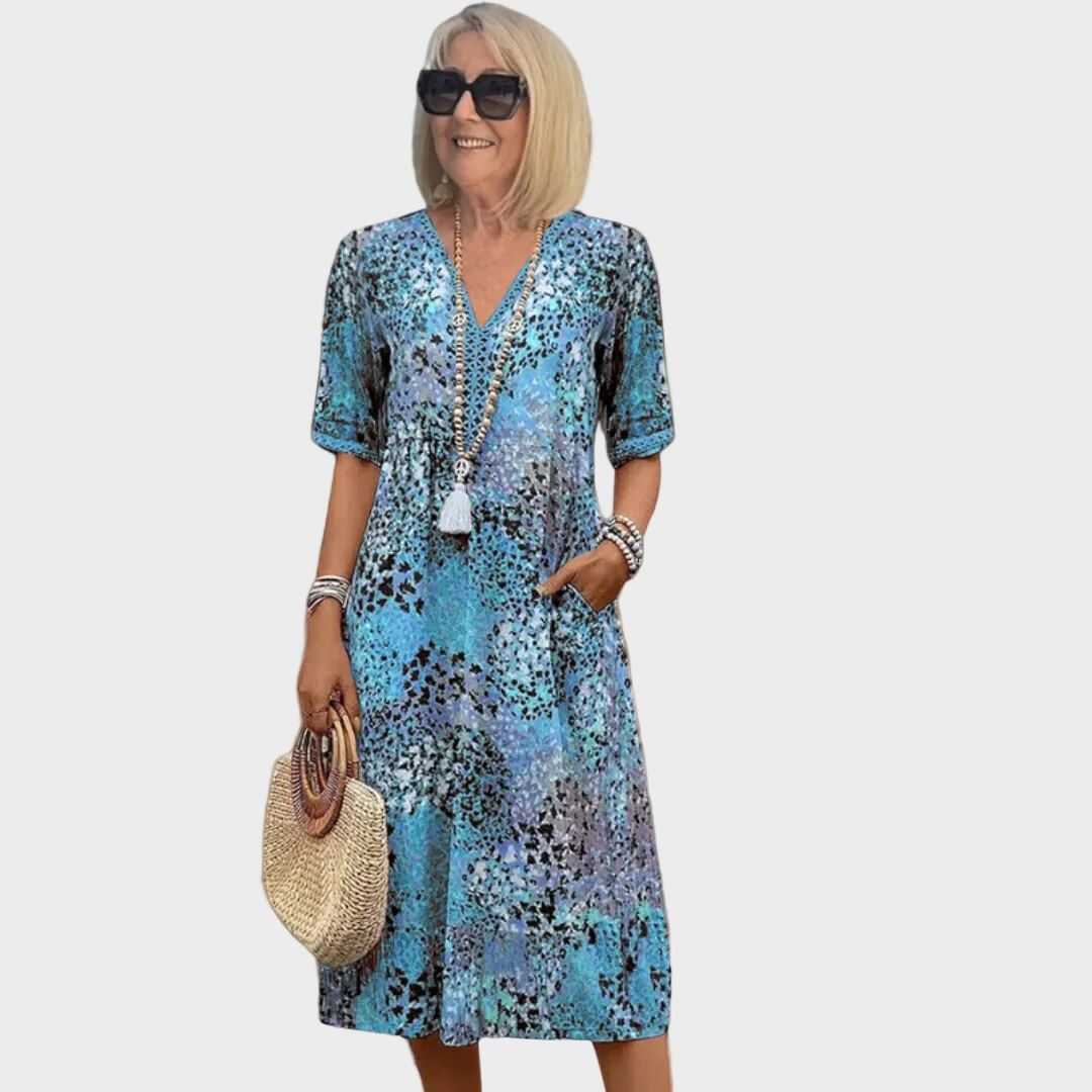 Christine | V-Neck Midi Dress