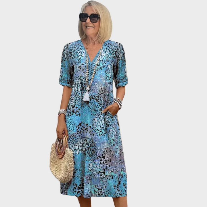 Christine | V-Neck Midi Dress