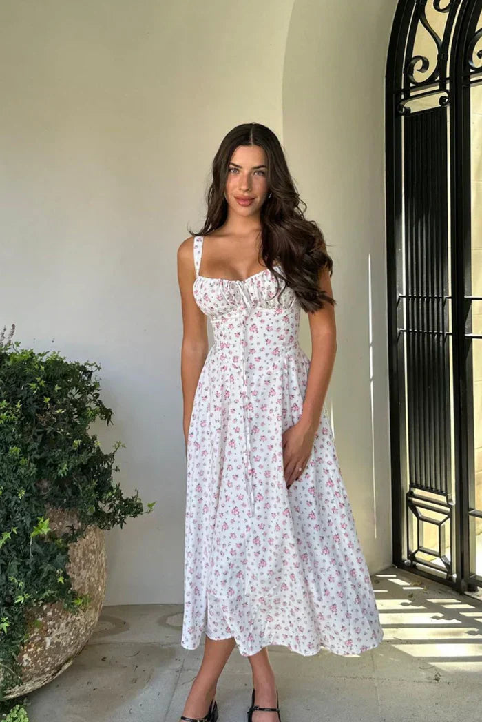 Meredith | Corset Midi Dress