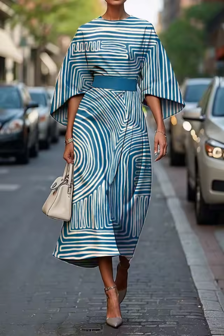 Celestiva - Elegant Midi Dress