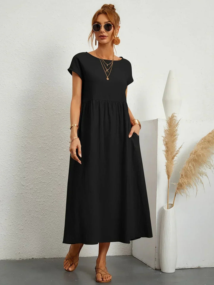 Gabrielle | Flowing Midi Dress with Timeless Elegance