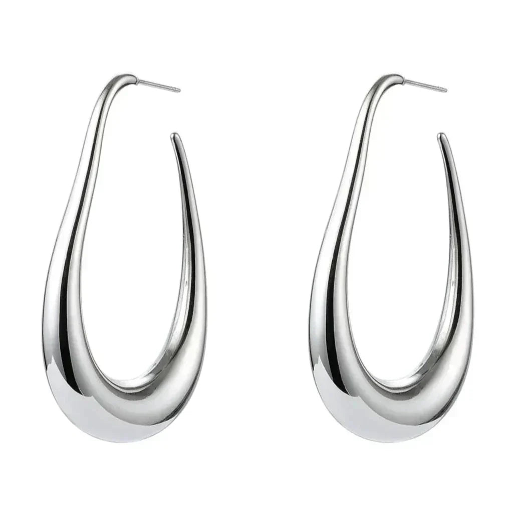 Avery Drop Hoop Earrings