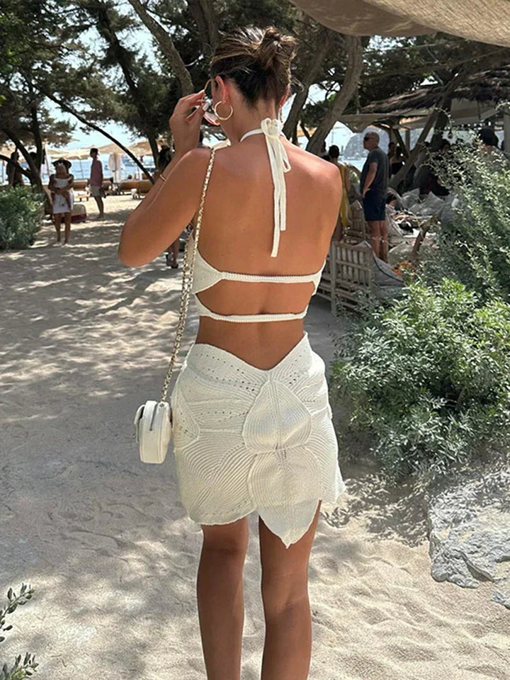 Elvie - Knitted Summer Mini Dress
