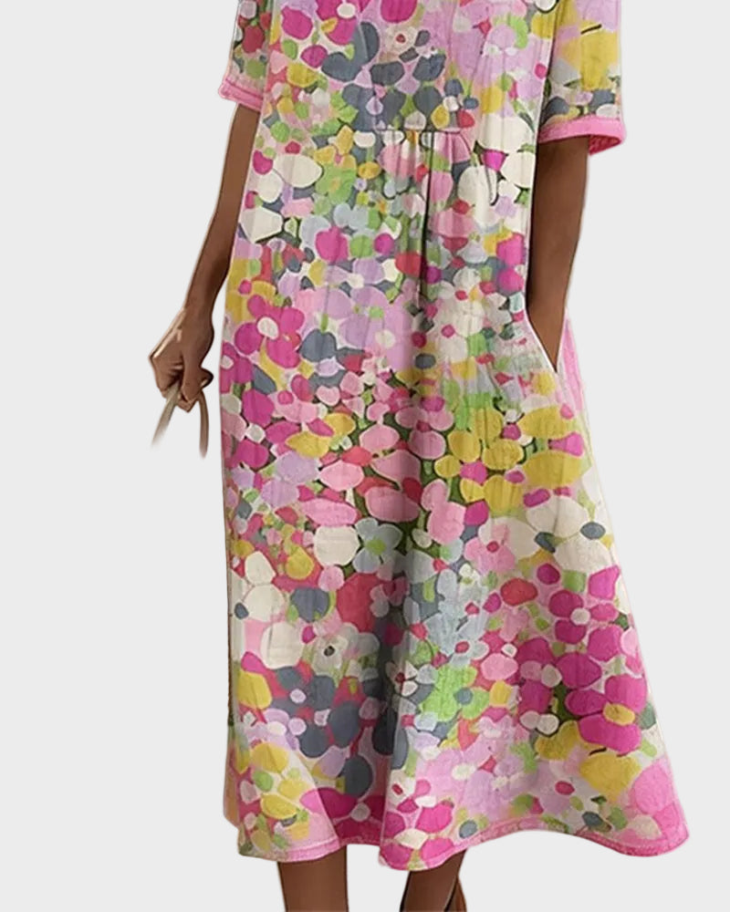 Natalie | Floral Midi Dress