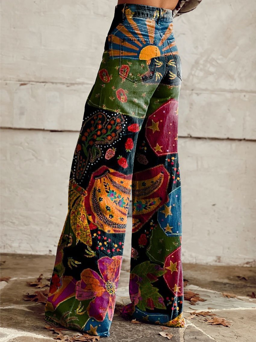 Freesia -  Boho Vintage Pants