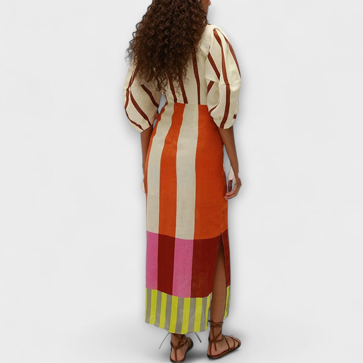 Lauren | Balloon-Sleeve Maxi Dress