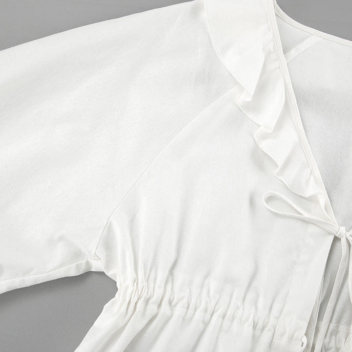 Alexandra™ | Ruffled Tie-Front Top &amp; Shorts Set