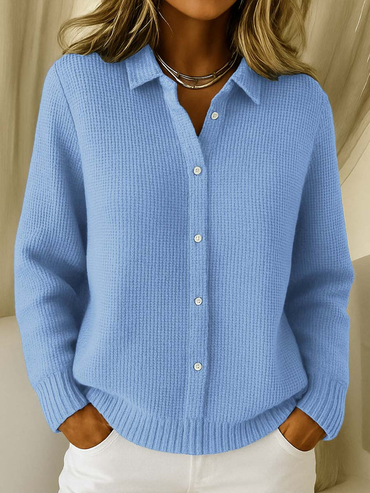 Alicia | Textured Checked Cardigan