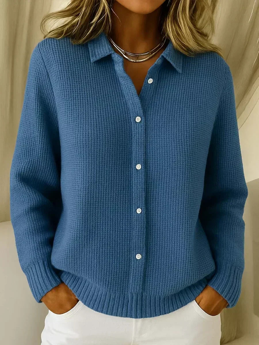 Alicia | Textured Checked Cardigan