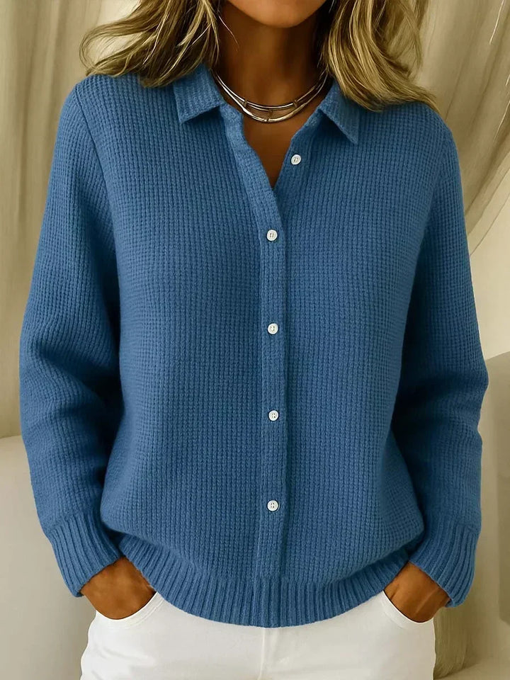 Alicia | Textured Checked Cardigan