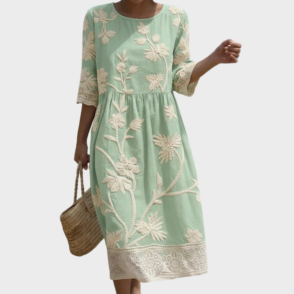 Heather | Floral Midi Dress