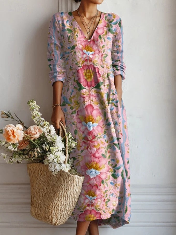Kelly | Everyday Comfort Dress - Pink Blossom