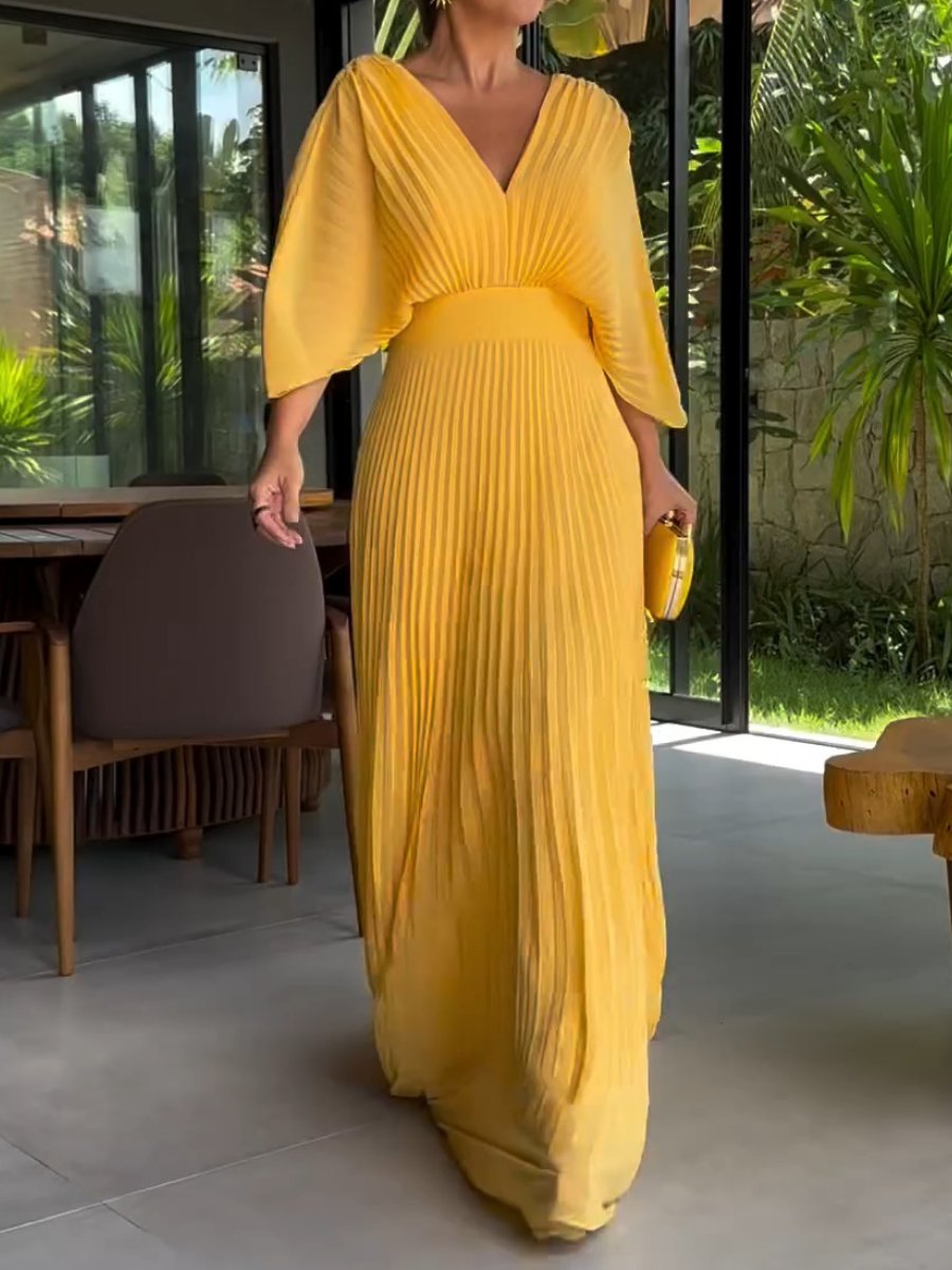 Sassa - V-Neck Maxi Dress